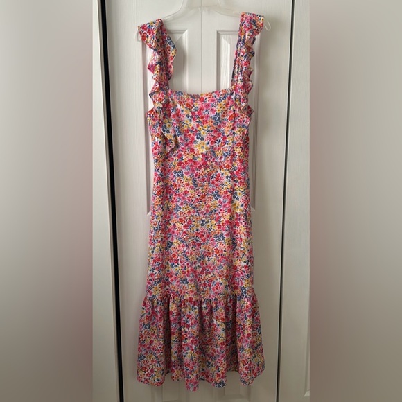 BCBGeneration Floral midi dress medium 8/10 - Picture 1 of 3